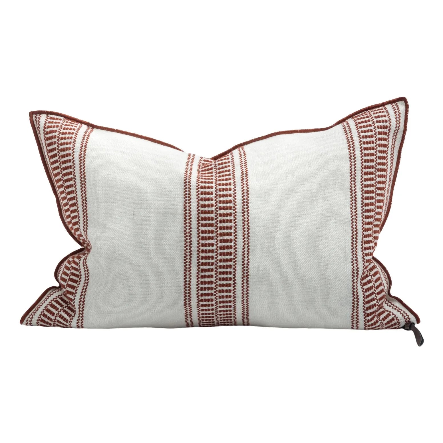 Maison de Vacances – besticktes Kissen Vice Versa aus Canvas Cyclades | Kilm