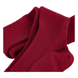 Petit Bateau - Kalın Düz Külotlu Çorap | Bordo