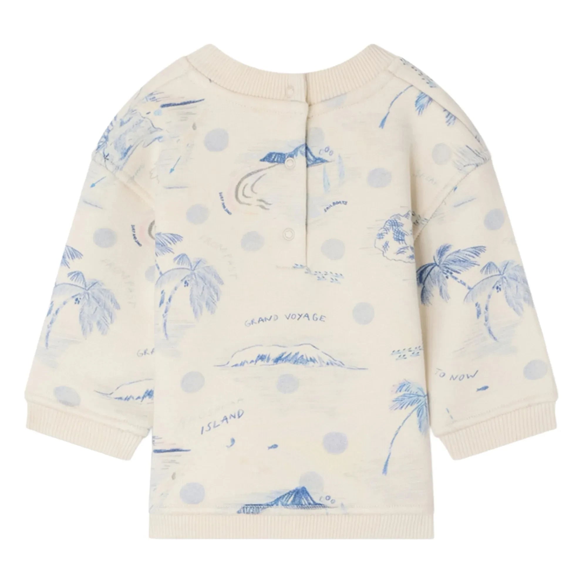 Bonpoint - Dady Ile organik pamuk sweatshirt | Ecru