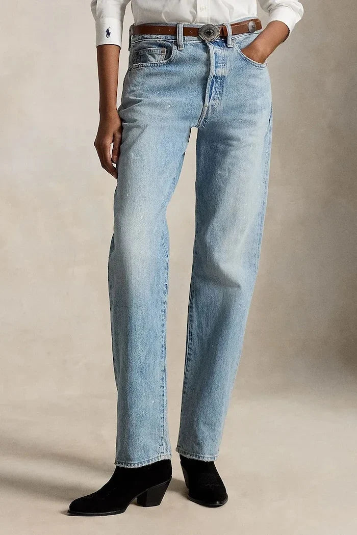 Polo Ralph Lauren relaxed fit kadın kot pantolon
