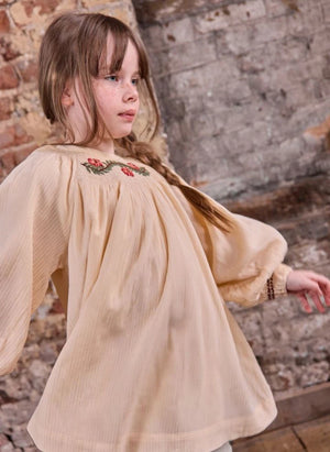 Bonton - Perfect Embroidered Dress | Ecru
