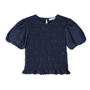 Maria de la Orden - Baila Cotton Top | Navy Blue