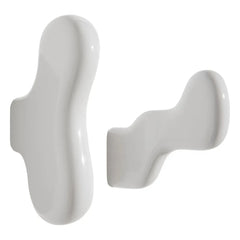Petite Friture - Clump Ceramic Coat Hooks - 2-piece Set | White