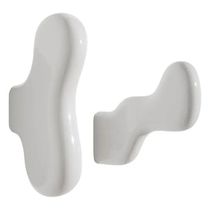 Petite Friture - Clump Ceramic Coat Hooks - 2-piece Set | White