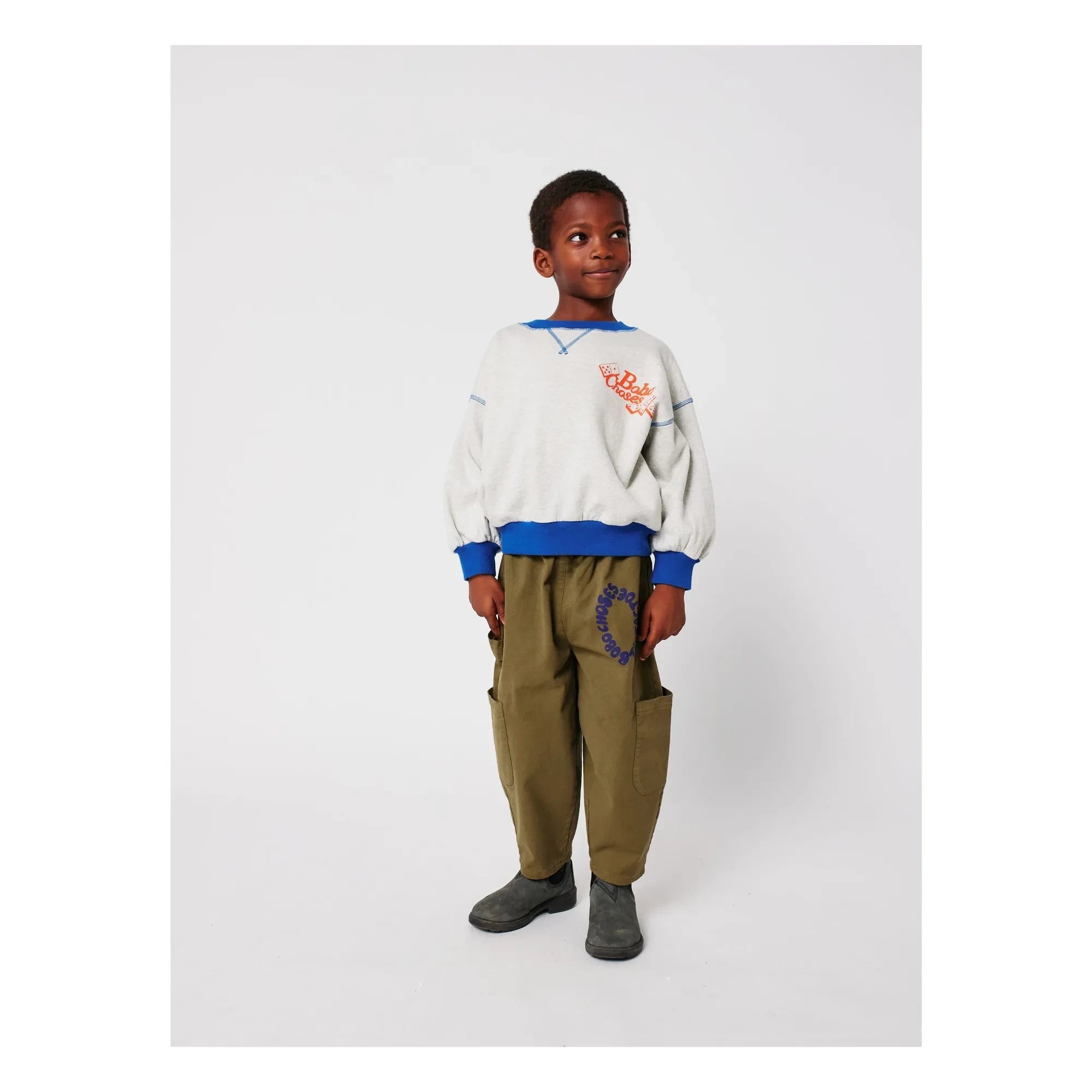 Bobo Choses - Sweat Dice Bobo Choses Organik Pamuk | Gri melanj