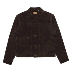 Nudie Jeans - Dante II Suede Leather Jacket | Dark Brown