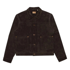 Nudie Jeans - Dante II Suede Leather Jacket | Dark Brown