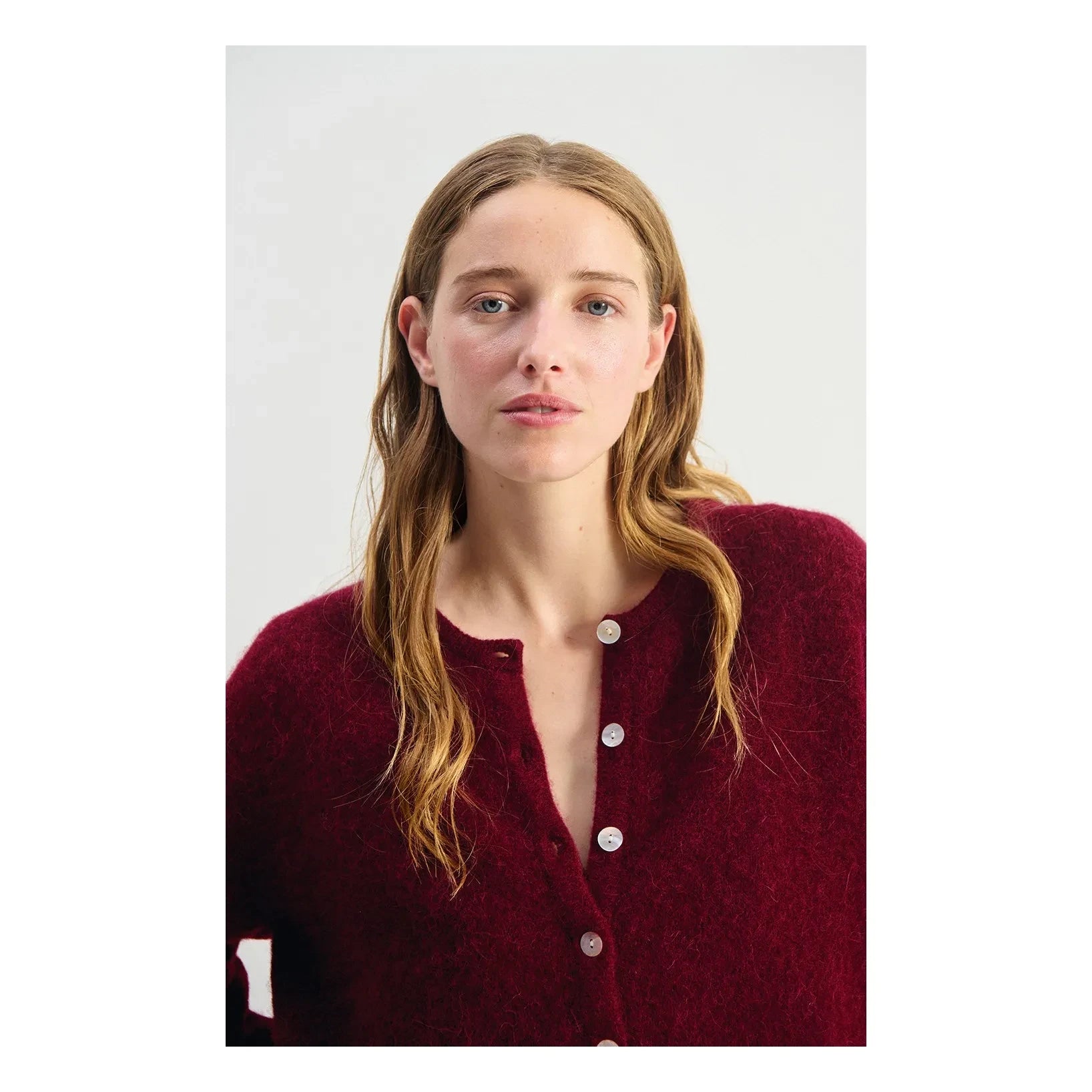 American Vintage - Vitow Alpaka Hırka | Cherry Wood