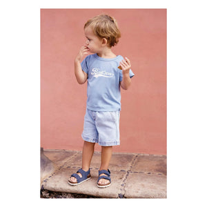 Bonton - Kurzes Chambray-Hemd Lyon | Jeansblau