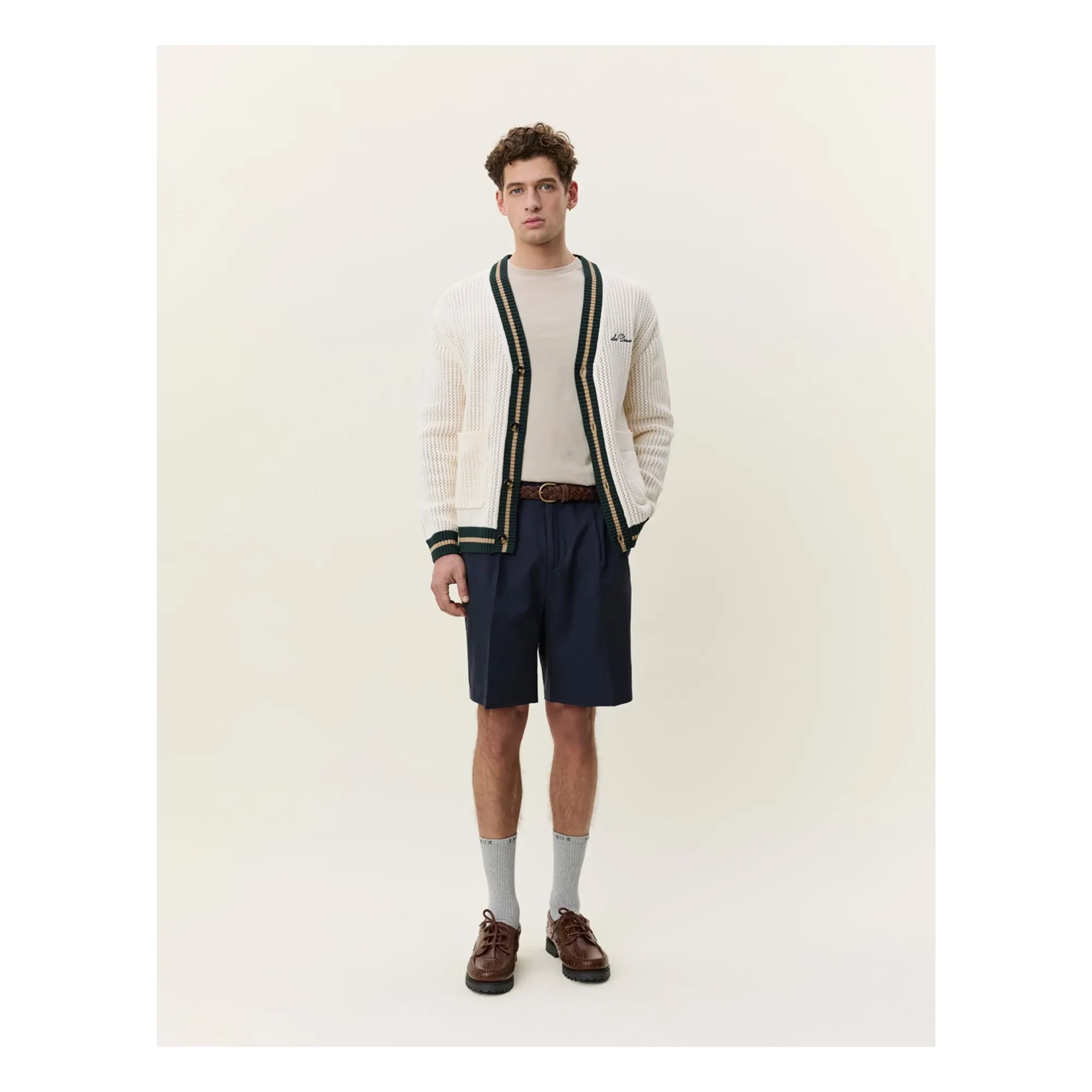 Les Deux - Off White Örgü Hırka