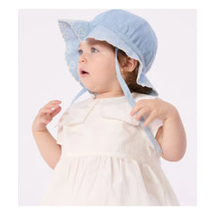 Petit Bateau - Capeline Chambray Baby | Light Blue