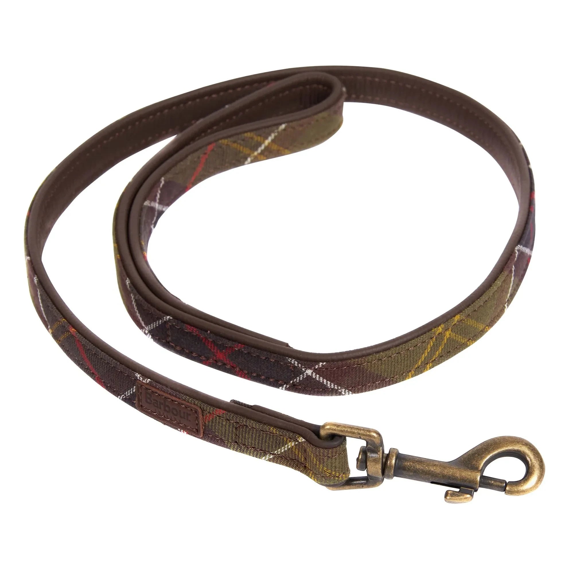 Barbour - Tartan köpek tasması | Koyu kahverengi