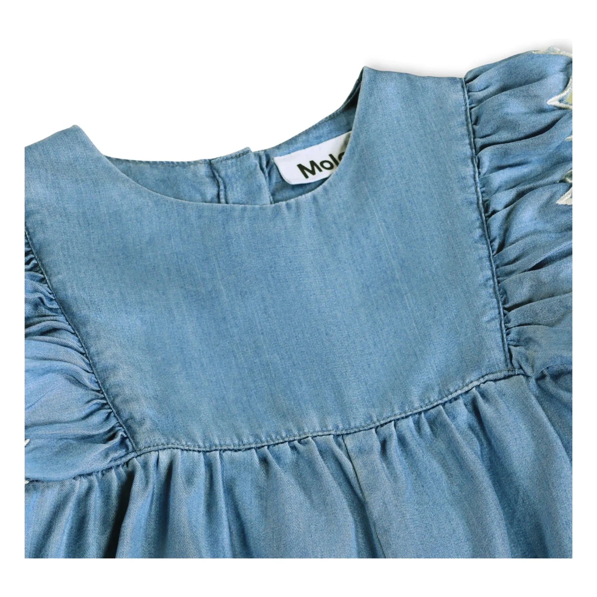 Molo - Fernanda Denim Fırfırlı Tulum | Mavi