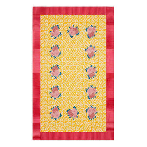 Lisa Corti - Arabesque Tablecloth Corolla | Yellow