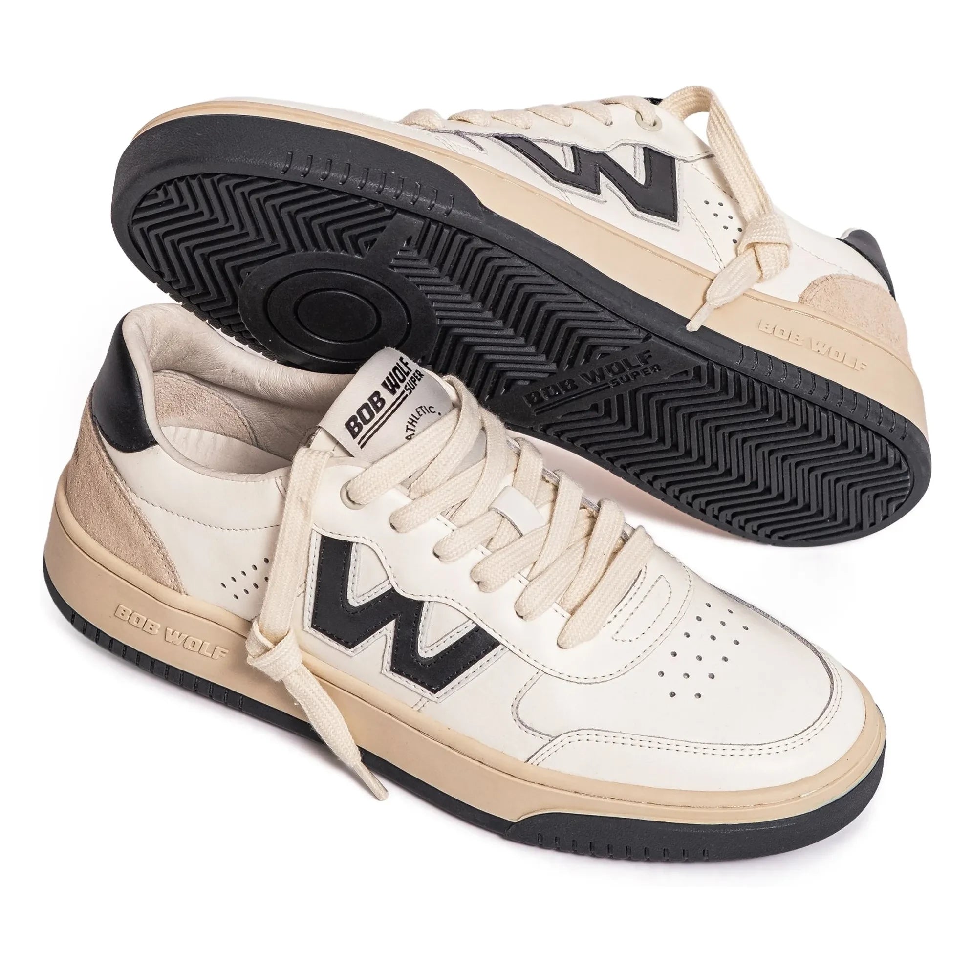 Bob Wolf - Legacy Leather and Suede Sneakers | Black