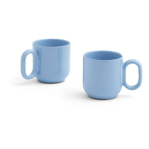 Hay - Barro Terracotta Cups - Set of 2, Rui Pereira | Light Blue