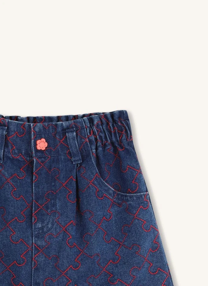 Kenzo - Denimrock mit elastischem Bund | Blau