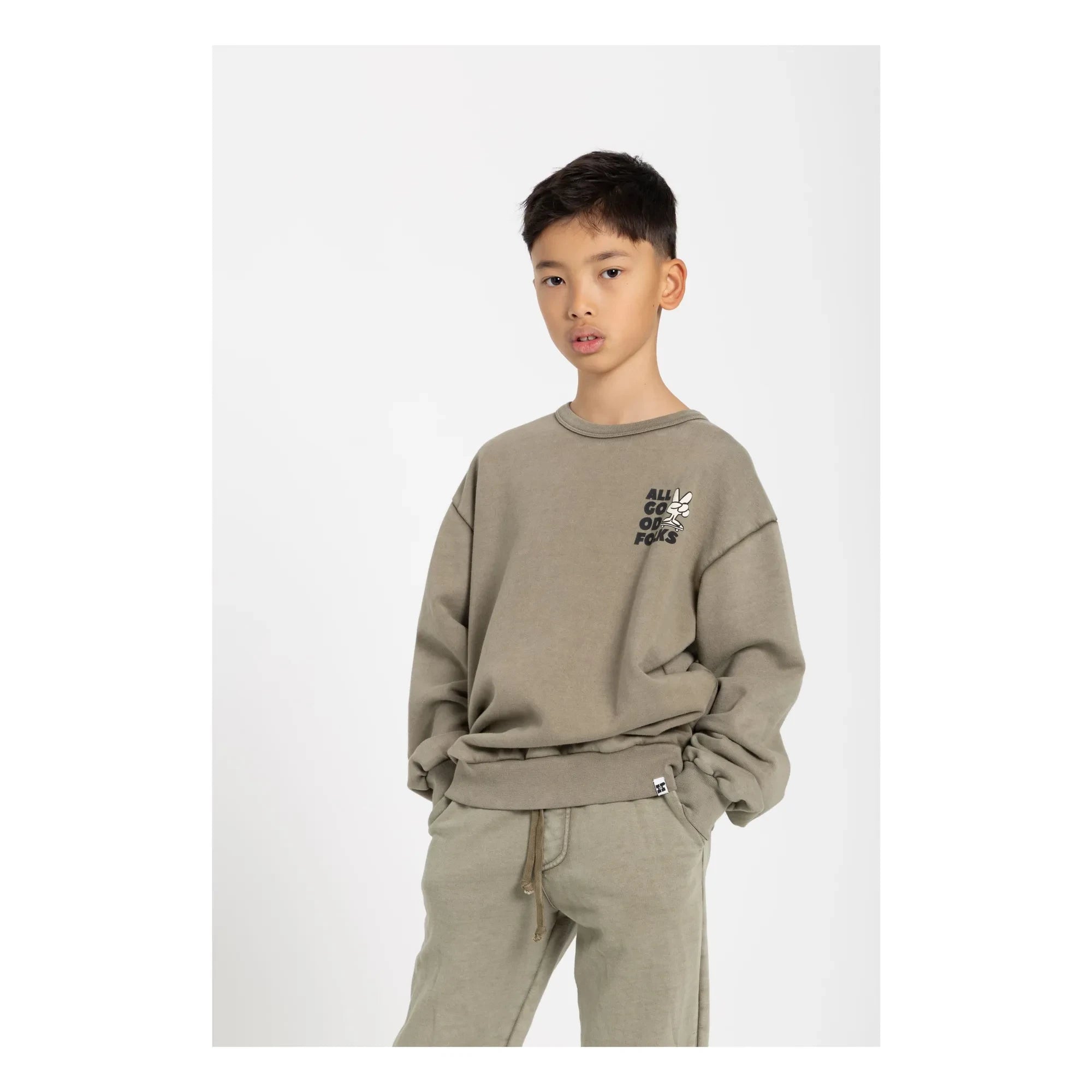 Hundred Pieces - Ryde Sweatshirt aus Bio-Baumwolle | Khaki