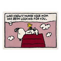Maison Deux - Peanuts Comic Teppich | Rosa