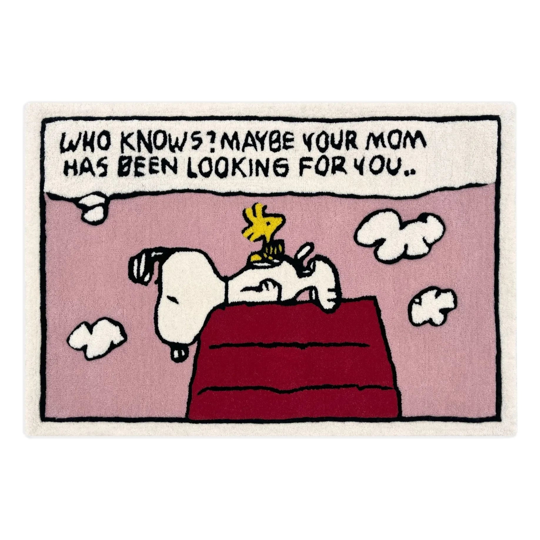 Maison Deux - Peanuts Comic Teppich | Rosa