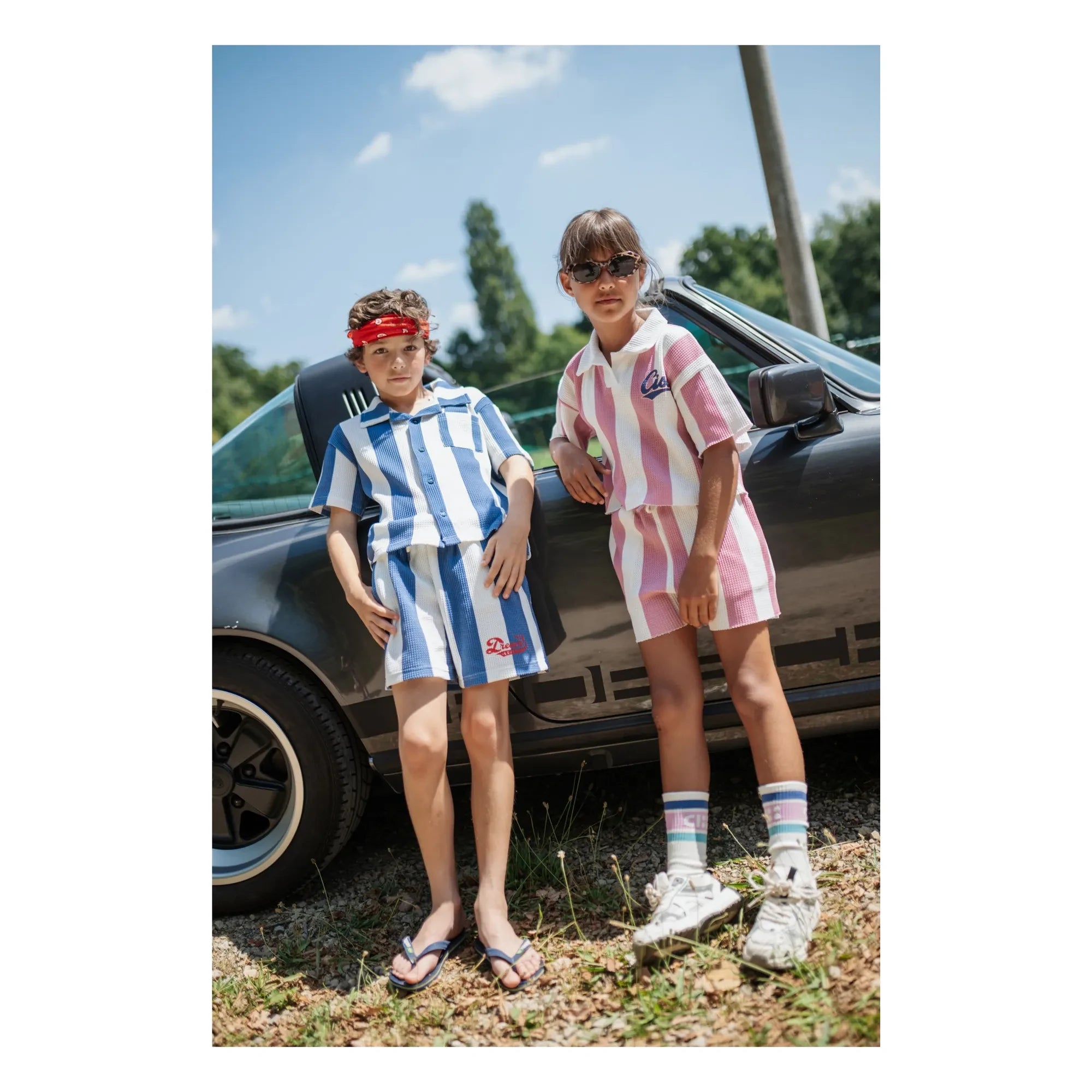 Cos I Said So - Gestreifte Ciss Shorts | Pink