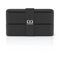Monbento - MB Original Bento, 2 Airtight Compartments | Black