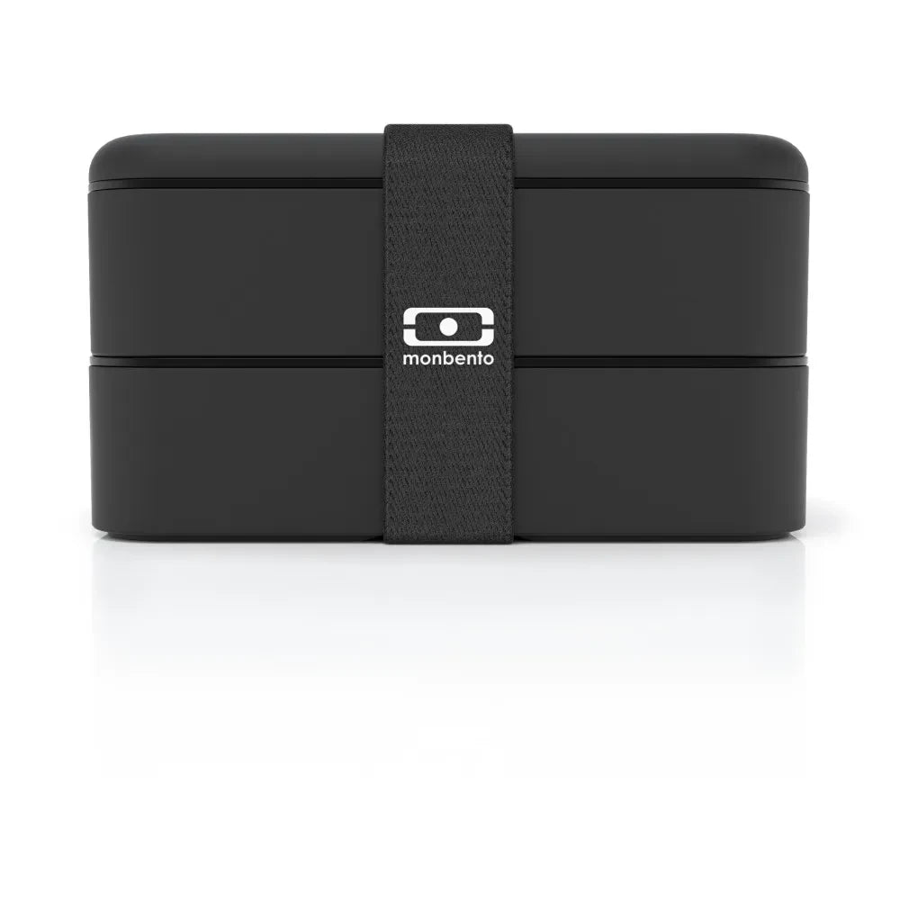 Monbento - MB Original Bento, 2 Airtight Compartments | Black