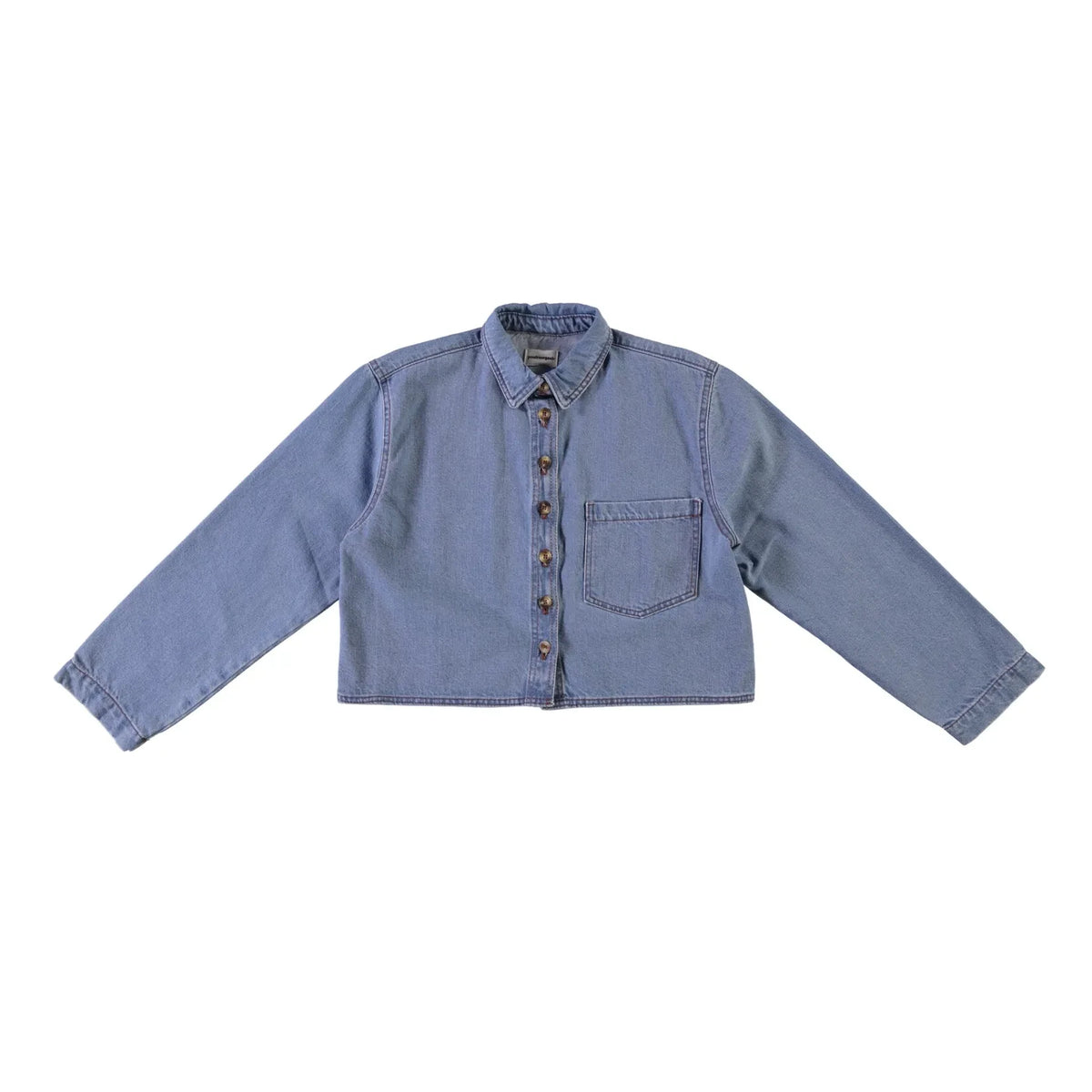 Poudre Organic - Mandarin Denim Shirt | Mavi