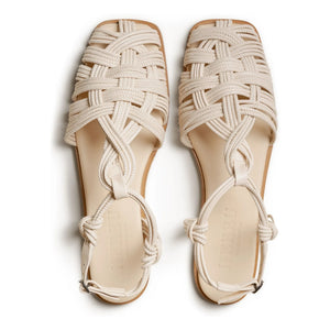 Hereu - Mantella Leather Sandals | Ivory