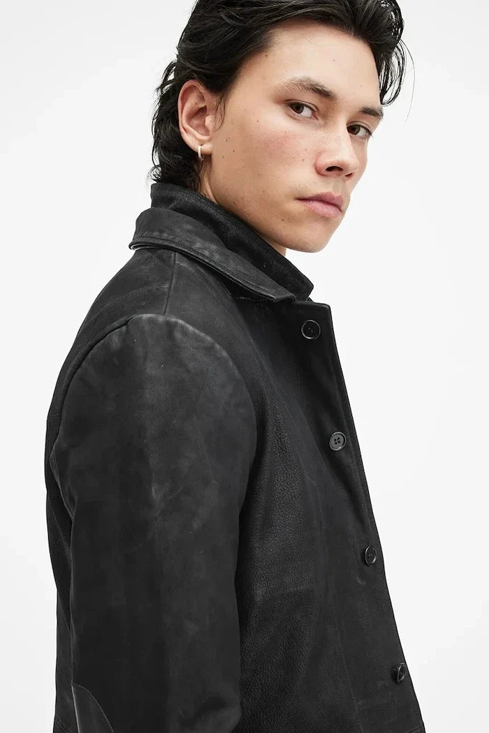 AllSaints SURVEY LTHR BLAZER Deri Ceket