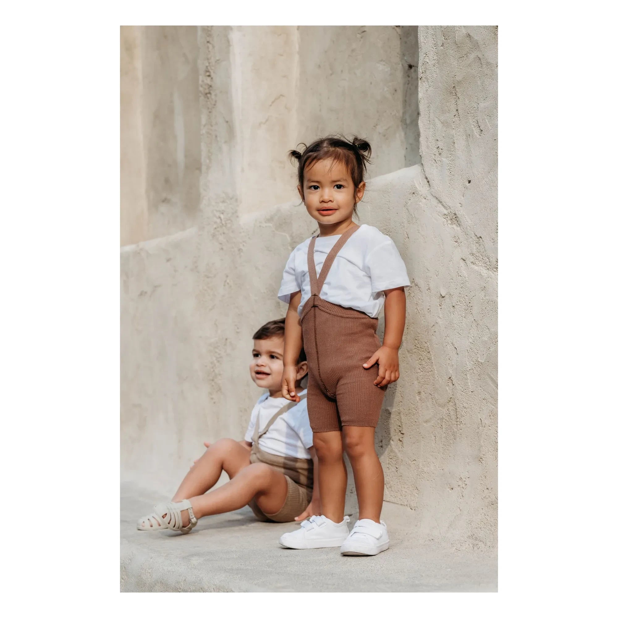 Silly Silas - Kurze Leggings aus Bio-Baumwolle | Braun