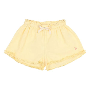 Búho - Organic Cotton Ruffled Shorts | Yellow