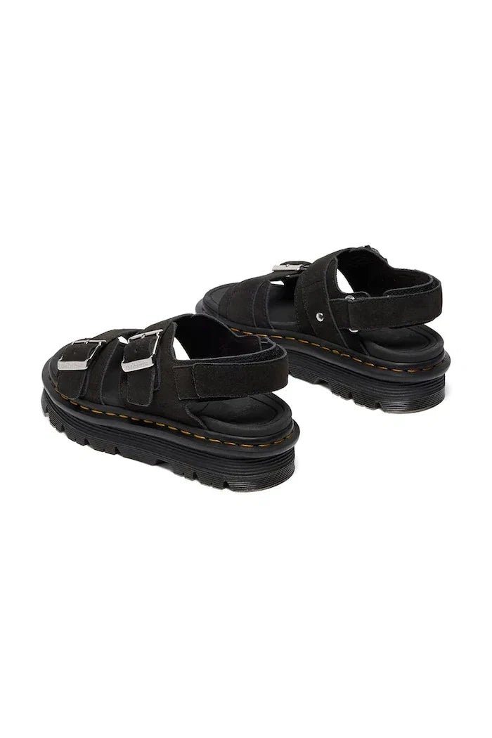 Dr. Martens platform kadın süet sandalet ayakkabısı ZebZag Sandal