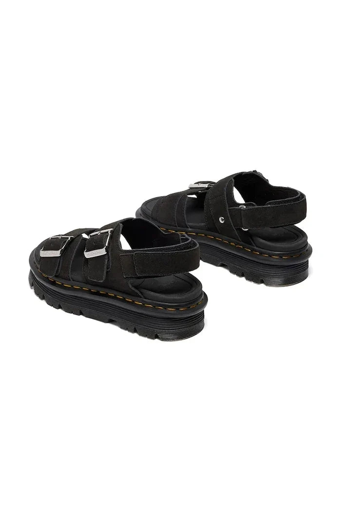 Dr. Martens platform kadın süet sandalet ayakkabısı ZebZag Sandal