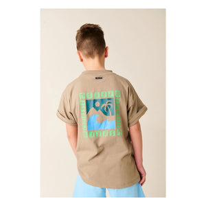 Tumble N'Dry - Solomon Islands Oversize T-shirt Recycled cotton | Sand coffee