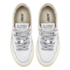 Autry - Baskets Kids Medalist Low Leather & Suede | White