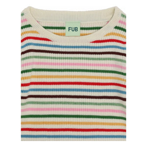 FUB – Pullover aus Bio-Baumwolle, Feinstrick, gerippt | Rot