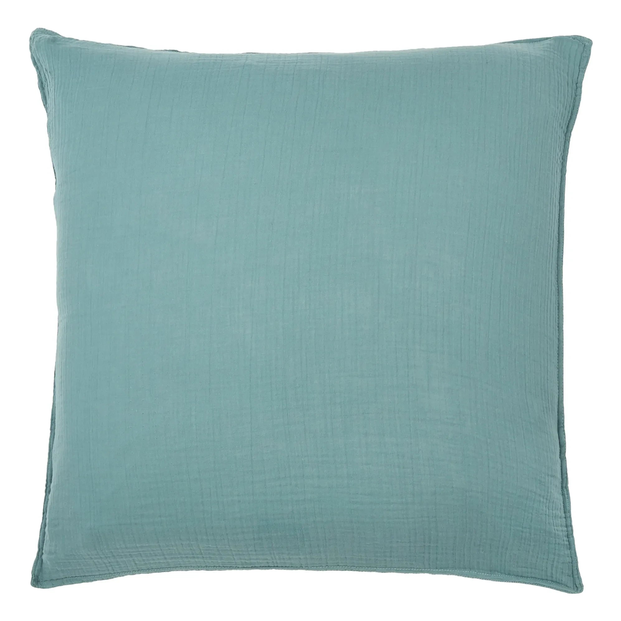 Haomy – Kissenbezug aus Baumwoll-Voile | Bleu Stone