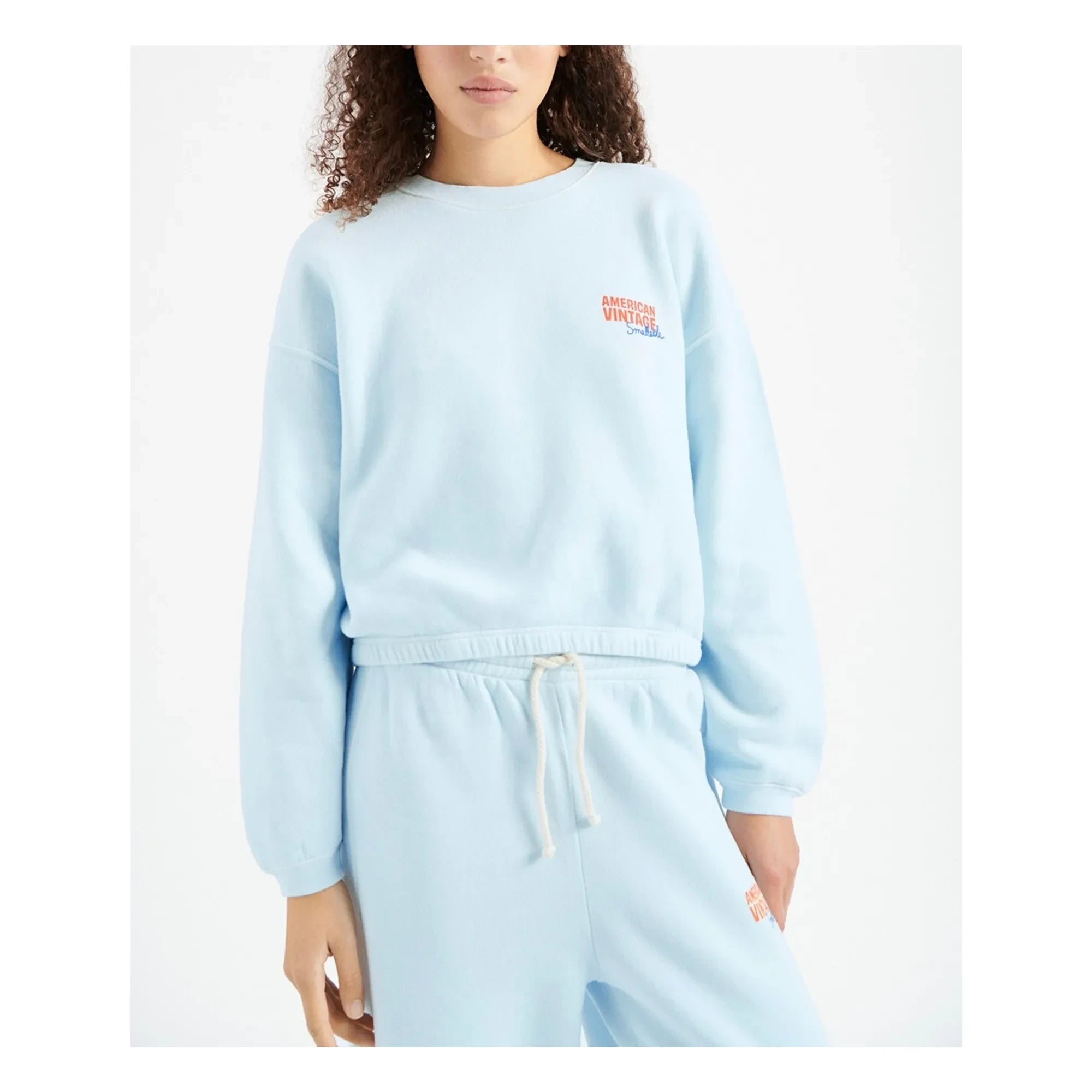 American Vintage - American Vintage X Smallable Collaboration - Izubird Jogger | Light Blue