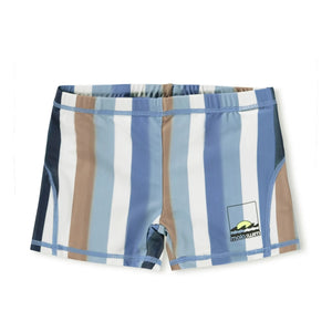 Molo - Norton Gestreifte Badeshorts aus recycelter Faser | Blau