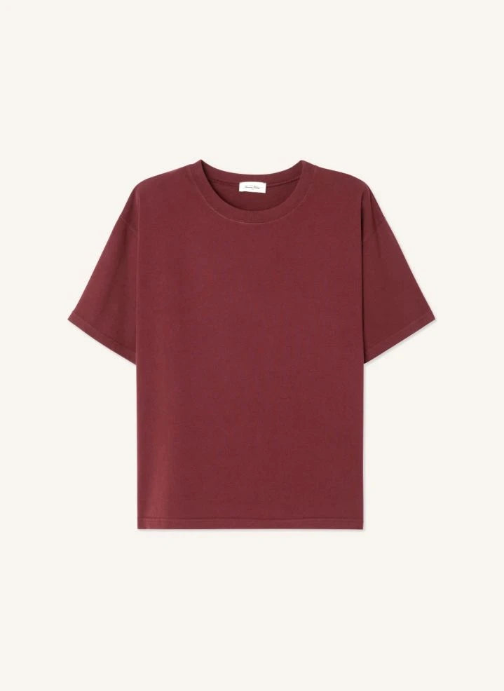 American Vintage - Camiseta de algodón Fizvalley | Burdeos