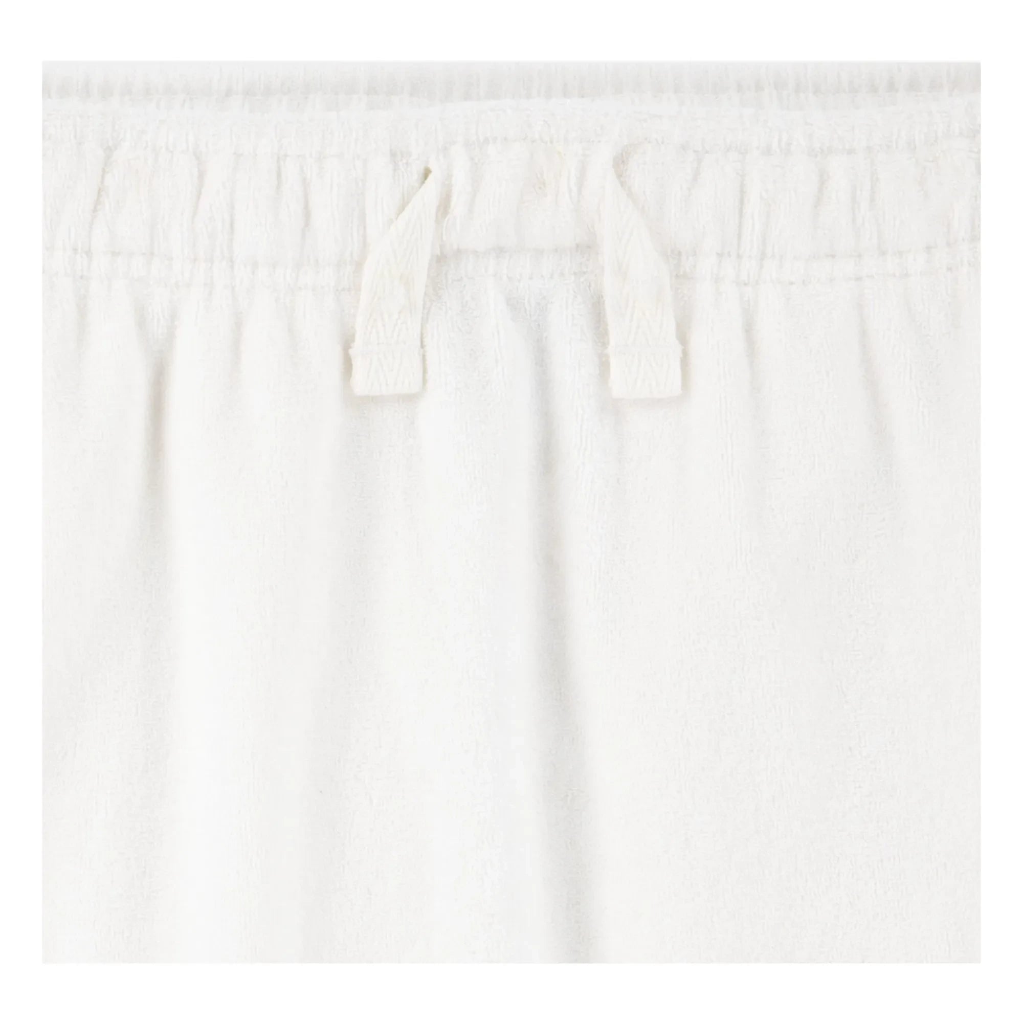 Lacoste – Rock mit Logo aus Bio-Baumwollfrottee | Off-White