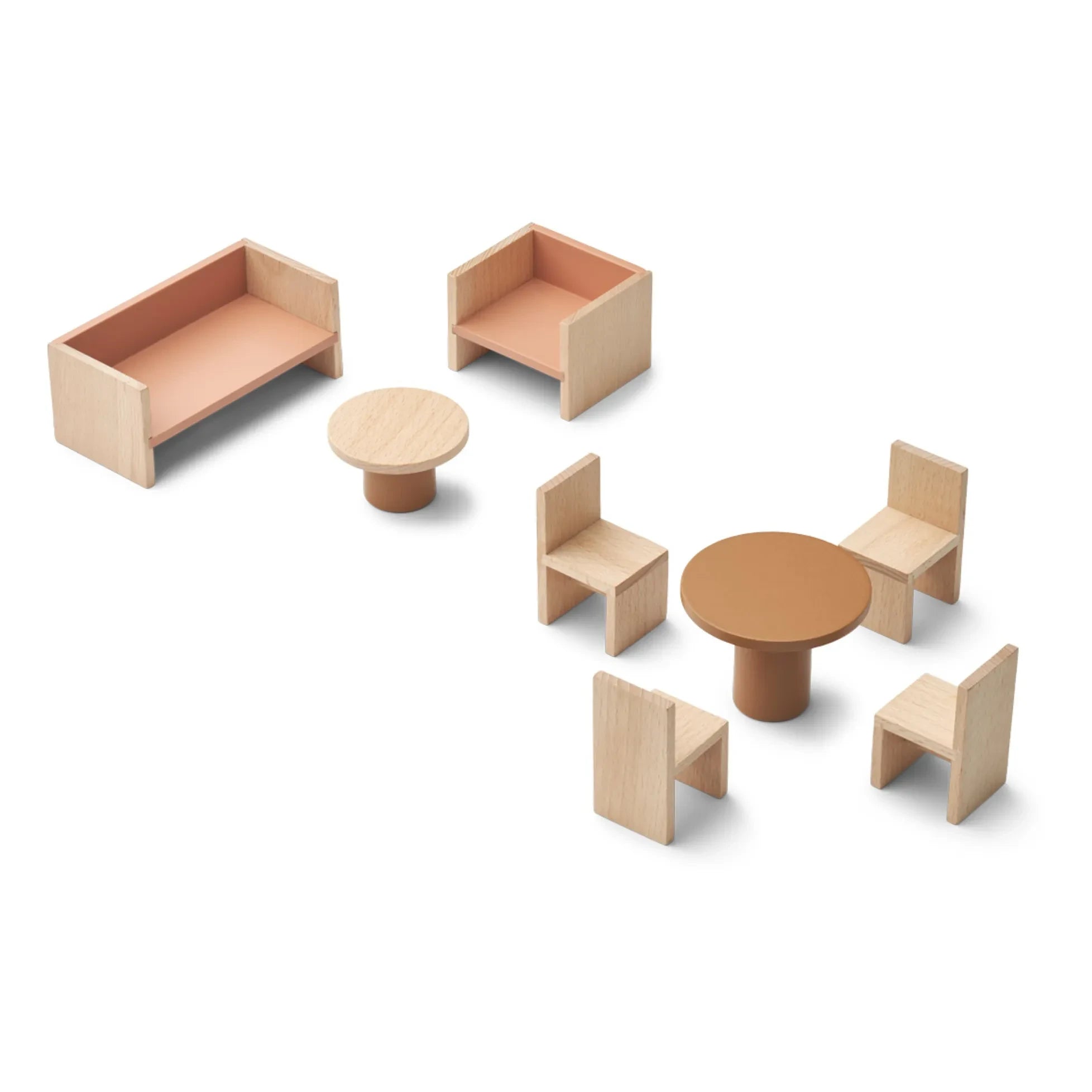Liewood - Pembe Oyuncak Ev Oturma Odası Mobilya Seti