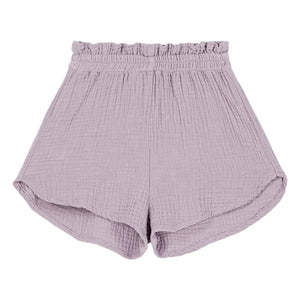 Studio Bohème - Georgette Kurze Shorts Bio-Baumwollgaze | Lila