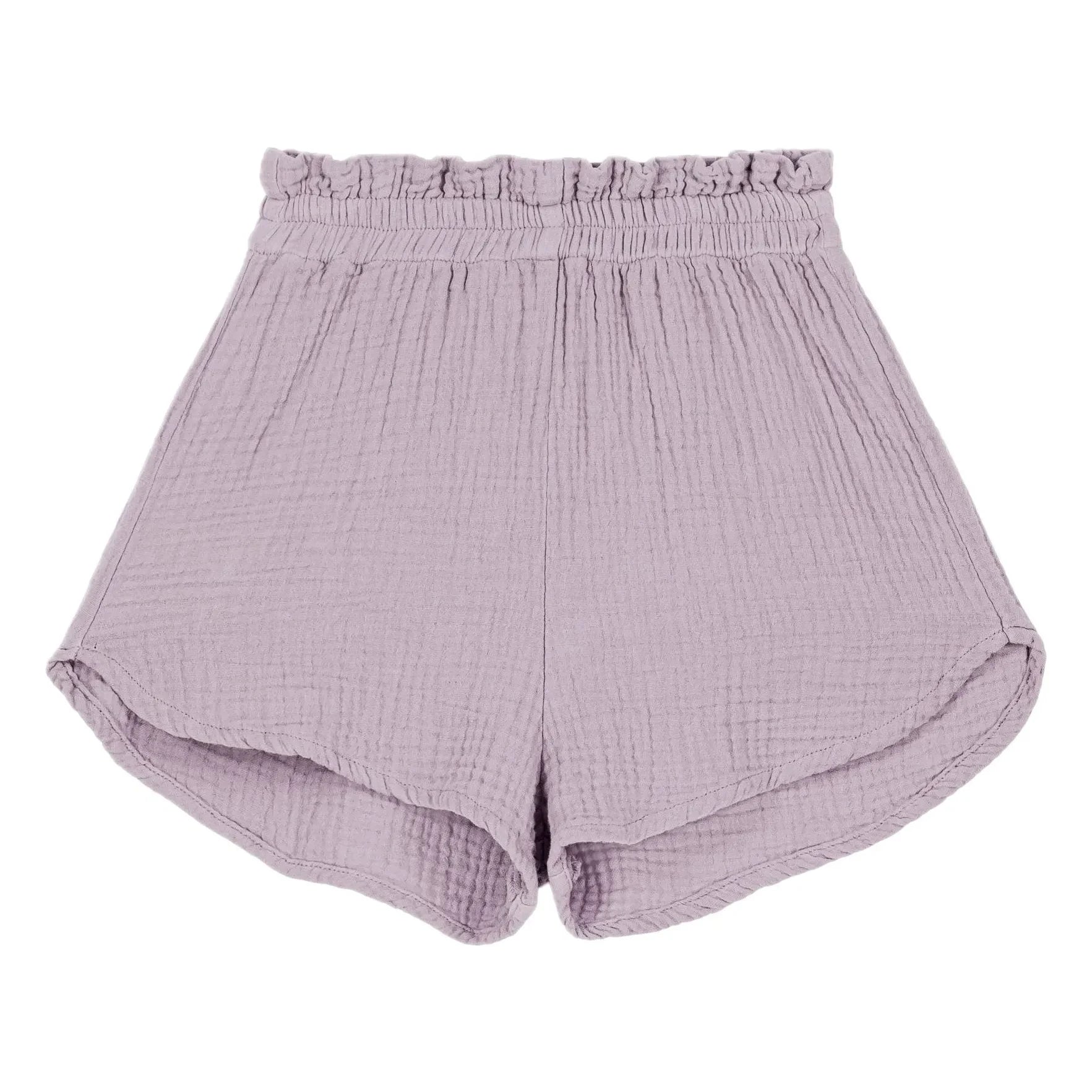 Studio Bohème - Georgette Kurze Shorts Bio-Baumwollgaze | Lila