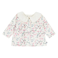 Petit Bateau - Organik pamuk bluz | Ecru