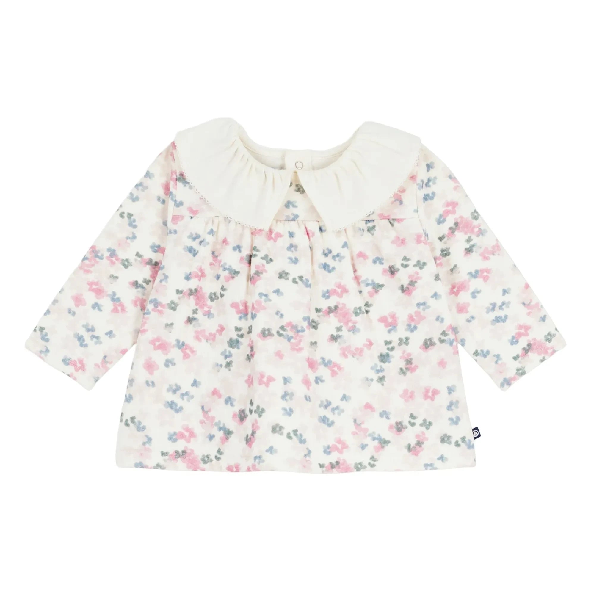 Petit Bateau - Organik pamuk bluz | Ecru