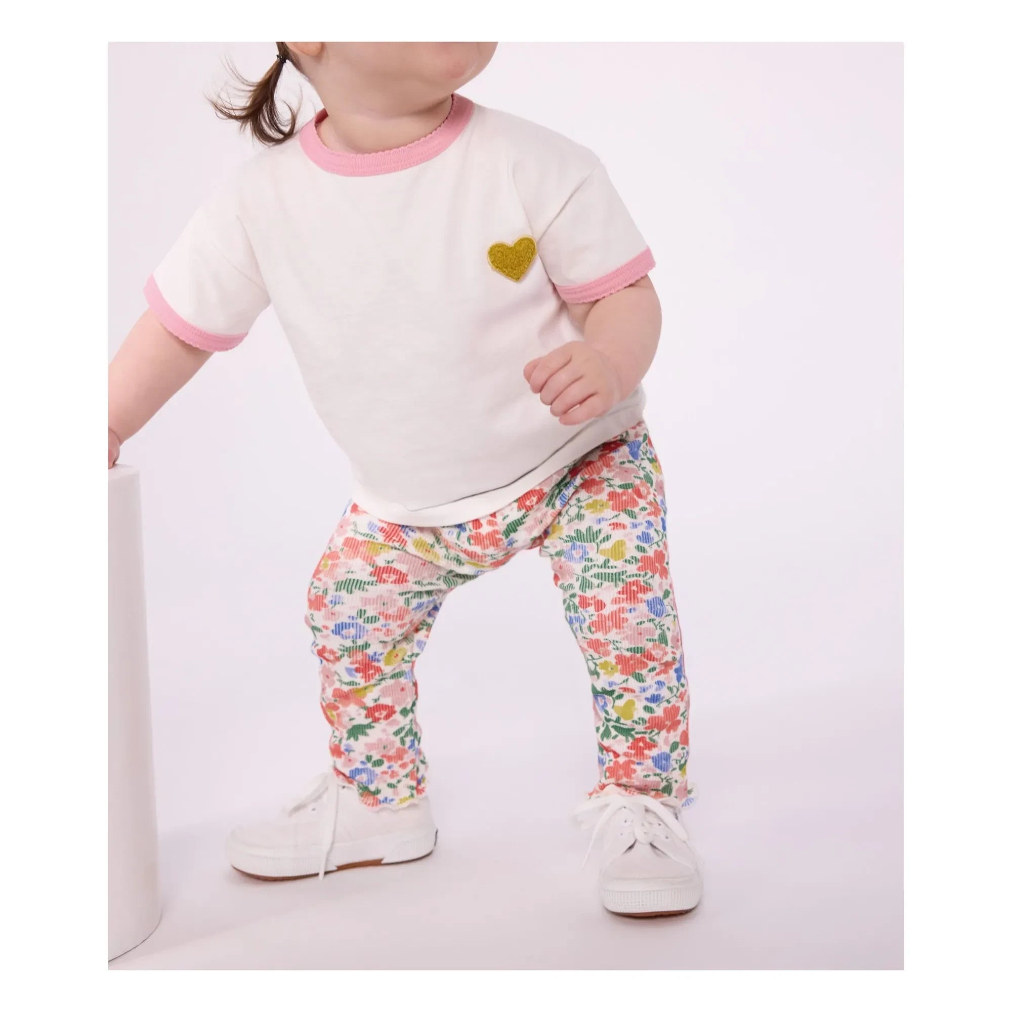 Petit Bateau - Organik Pamuklu Bebek Taytı | Beyaz