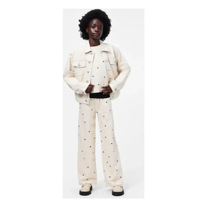 Molo - Anna Cœurs Organic Cotton Jogger Pants | Ecru