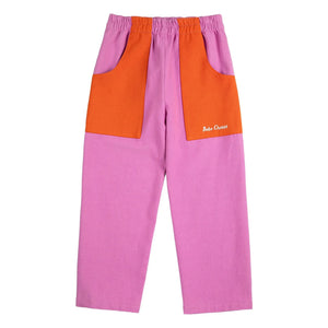 Bobo Choses - Color Block Organic Cotton Pants | Purple